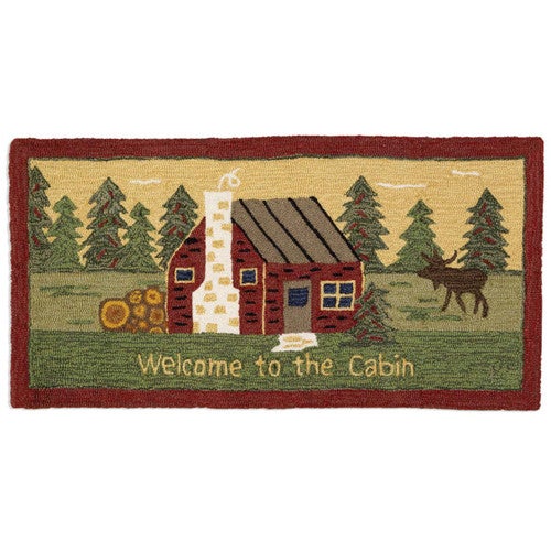 Cabin Pines Hooked Accent Rug