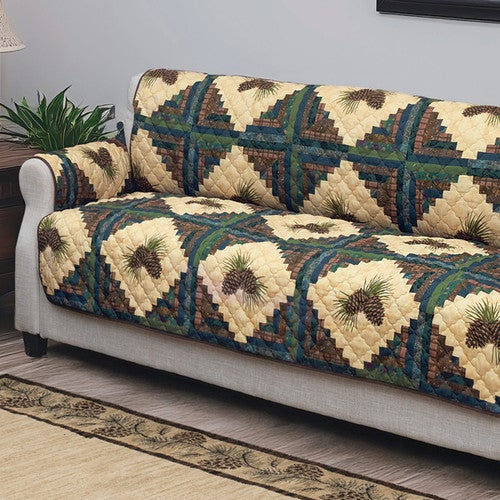 Pinecone Diamond Loveseat Cover