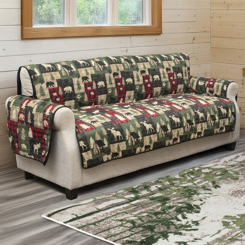 Wildlife Haven Patch Oversized Sofa Cover