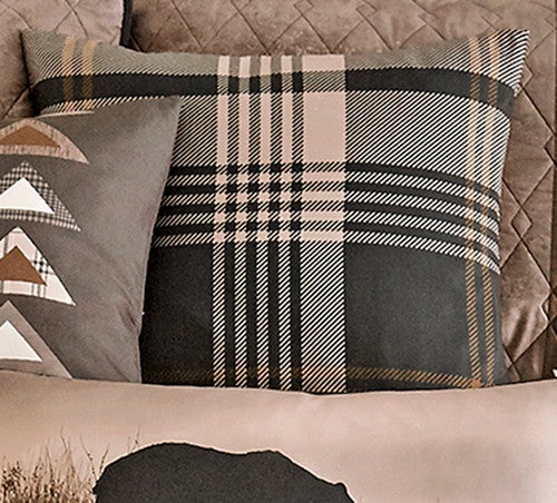 Mountain Plaid Accent Pillow