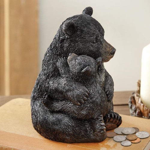 Family Hugs Bear Coin Bank