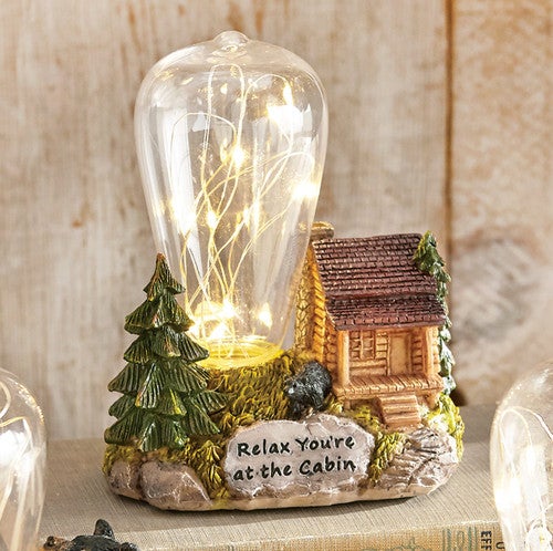 Relaxing Cabin Bear Nightlight