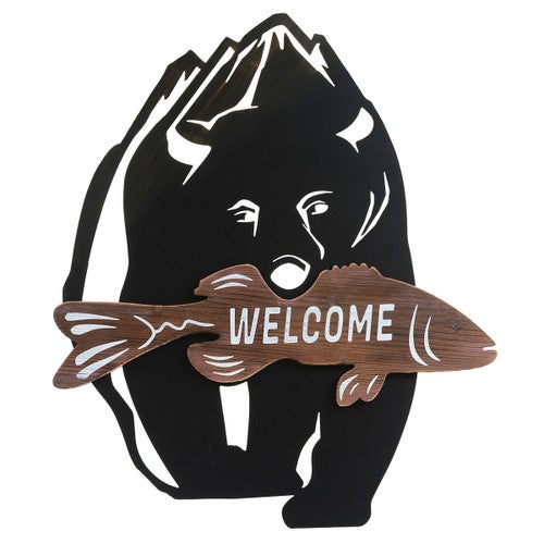Bear Creek Metal Welcome Sign