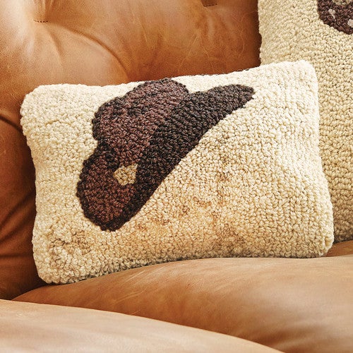 Tip the Hat Hooked Pillow - OUT OF STOCK UNTIL 06/04/2025