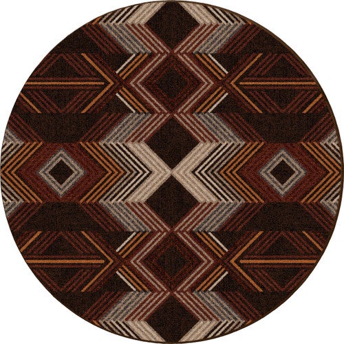 Aztec Arrows Rug - 8 Ft. Round