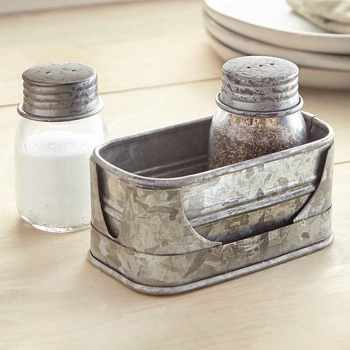 Galvanized Prairie Salt & Pepper Set