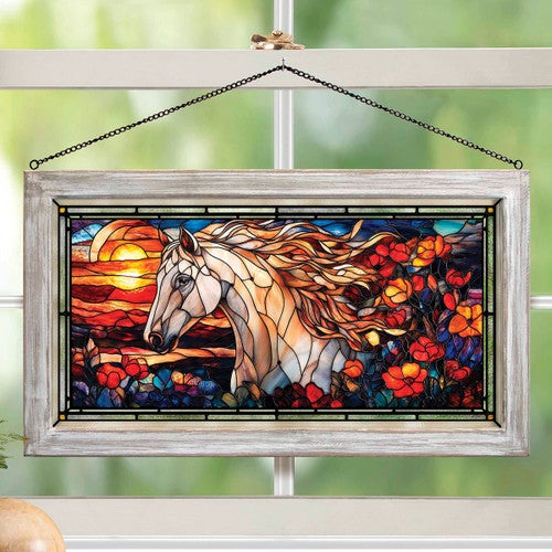 Stallion Spirit Stained Glass Art