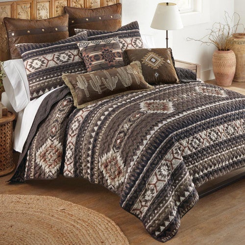 Highland Diamonds Southwest Quilt Bed Set - King