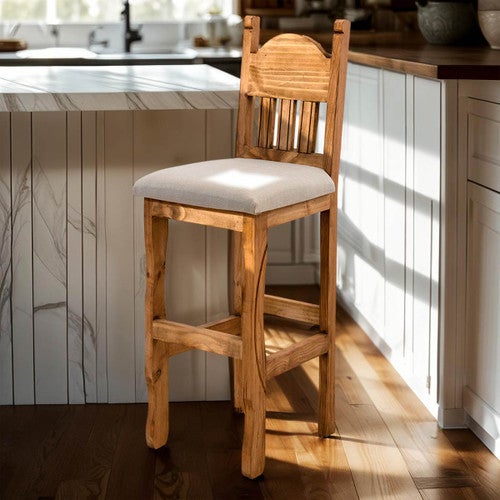 Saloon Honey Cushioned Barstool