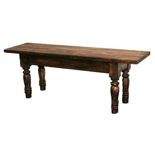 Brown Gathering Bench - 73 Inch