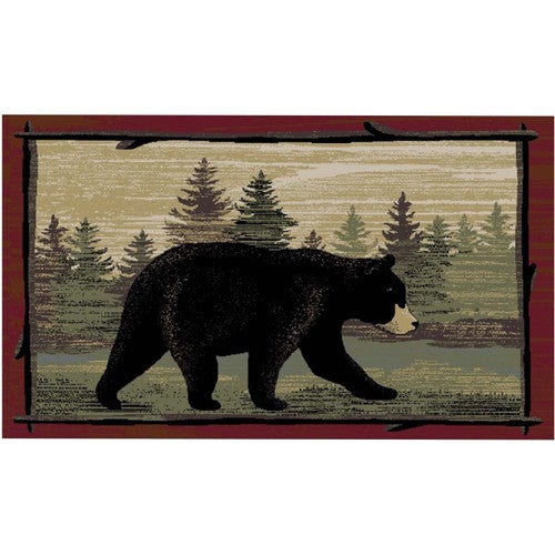 Misty Bear Crossing Rug - 2 x 4