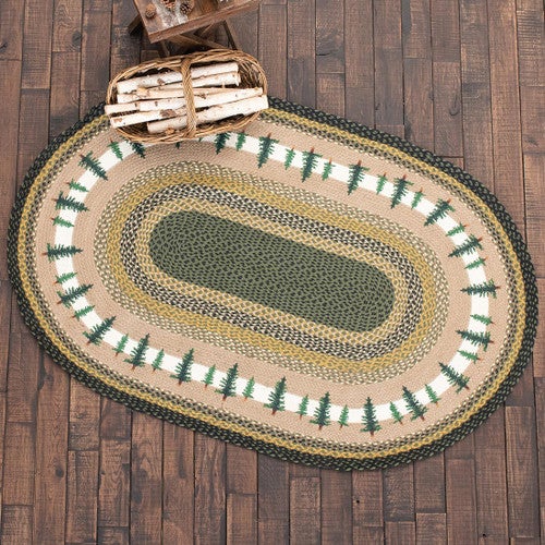 Forest Pines Braided Oval Rug Collection