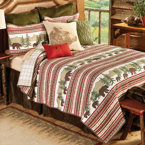 Bear Journey Quilt Bed Set - Queen