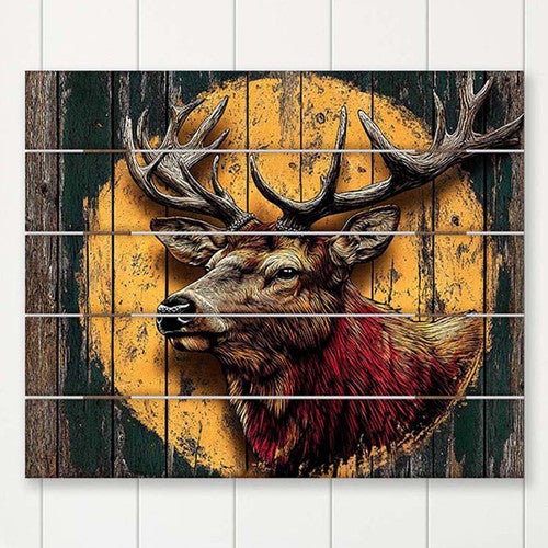 Golden Range Elk Pallet Sign