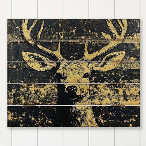 Gold Rush Buck Pallet Sign