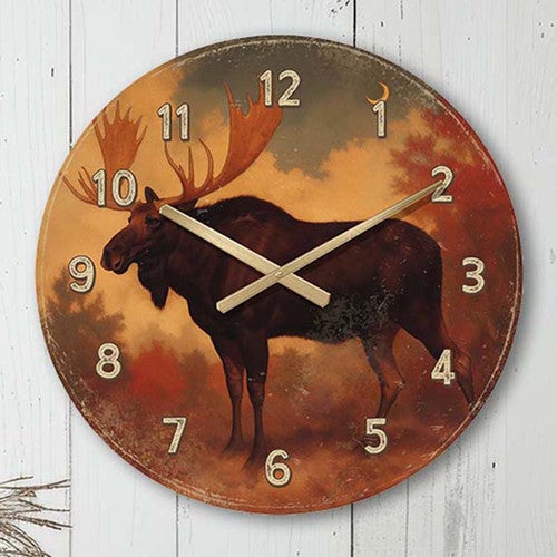 Emberwood Moose Wall Clock