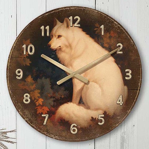 Frostwood Fox Wall Clock