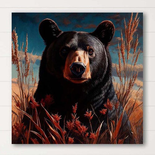 Autumn Trails Bear Canvas