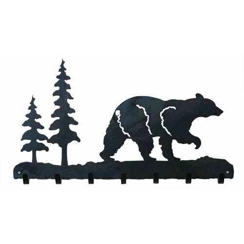 Bear Key Chain Holder - Blackened Iron