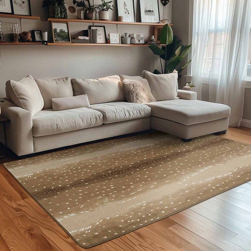 Speckled Brown Rug - 3 x 4