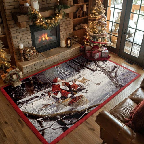 Christmas Feast Rug - 5 x 8