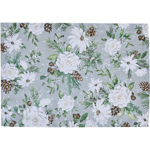 Winter's Blossom Table Linens