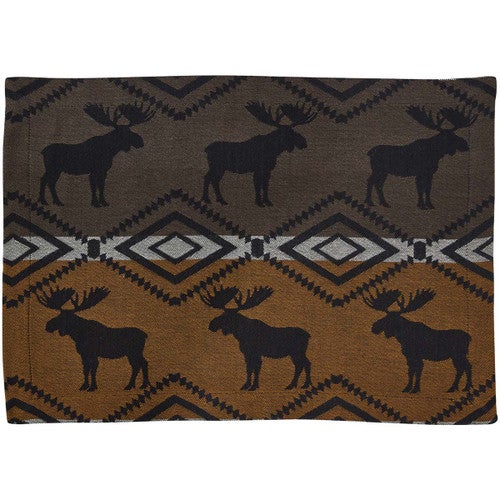 Timberline Moose Jacquard Table Linens