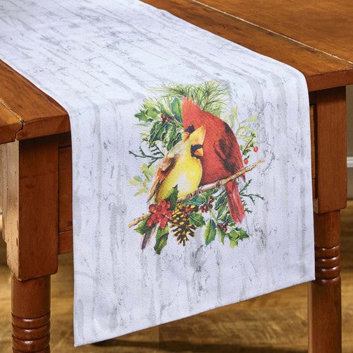 Always & Forever Cardinal Table Runner - 54 Inch