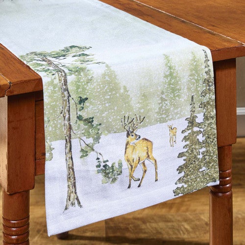 Winter's Forest Table Runner - 54 Inch