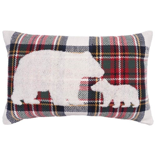 Tartan Plaid Bears Pillow