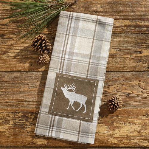 Elk Calls Plaid Dishtowels - Set of 4