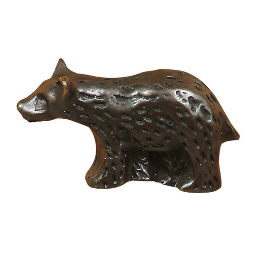 Bear Metal Cabinet Knob - Left Facing - Set of 2