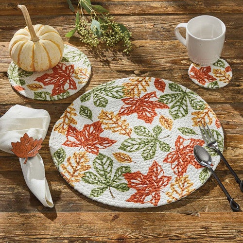 Woven Foliage Placemats - Set of 4