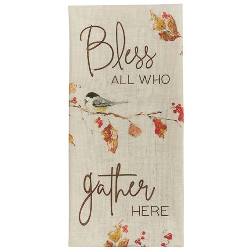 Autumn Harvest Blessings Dishtowels - Set of 4