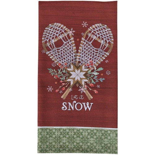 Snowshoes Dishtowels - Set of 4