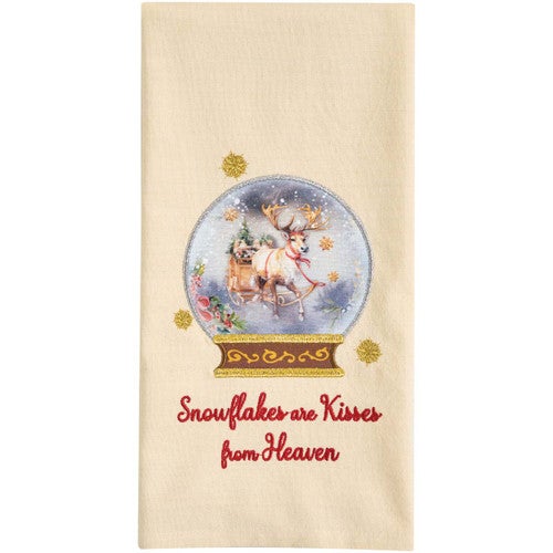 Snowy Sleigh Dishtowels - Set of 4