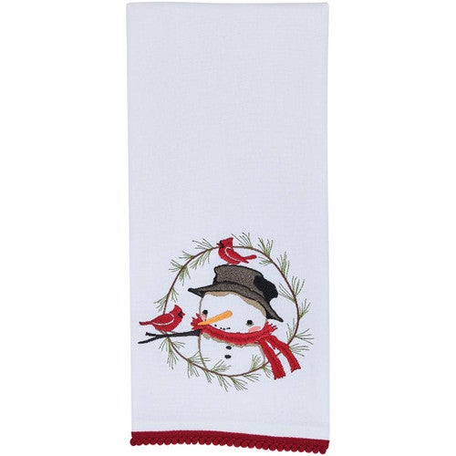 Festive Cardinal Friends Dishtowels - Set of 4