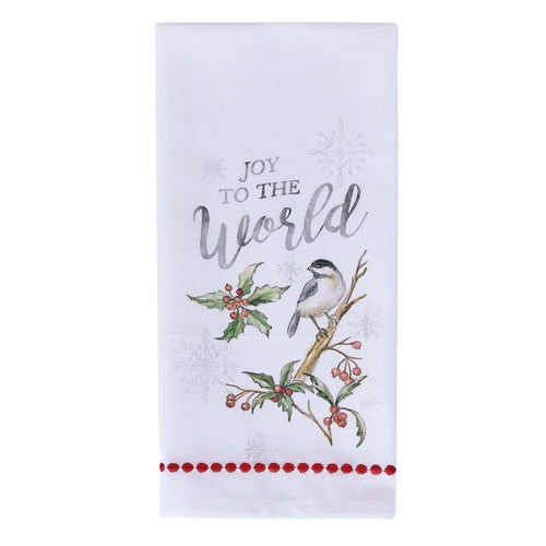 Frosty Chickadee Dishtowels - Set of 4