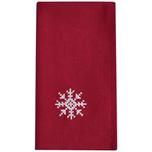 Holiday Cheer Embroidered Napkins - Set of 4