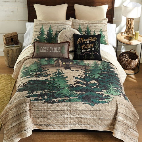 Sleepy Cabin Quilt Bed Set - Queen - CLEARANCE