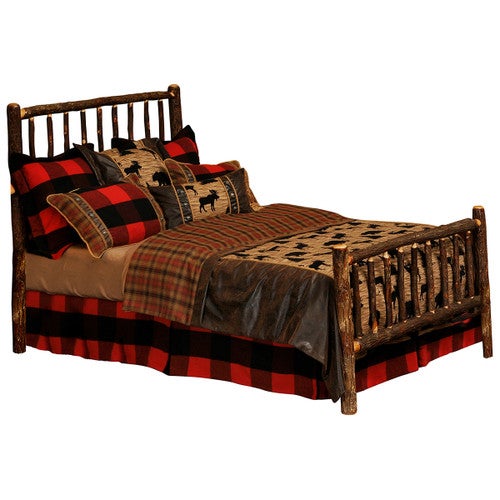 Hickory Traditional Log Bed - Full