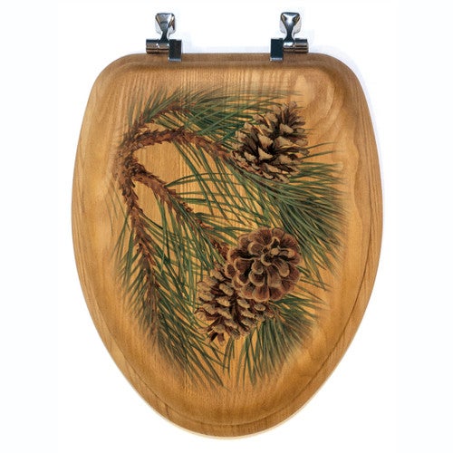 Pinecone Wood Toilet Seats