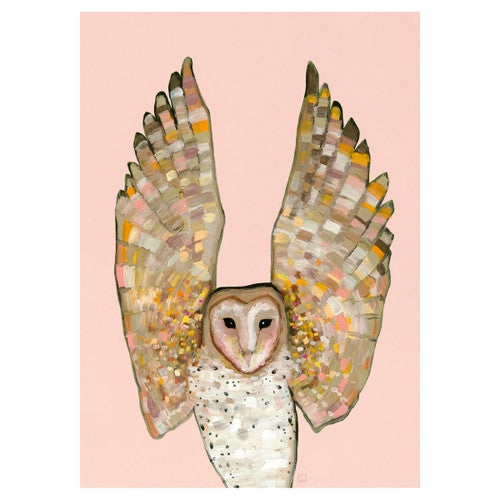 Barn Owl Wings Canvas Art