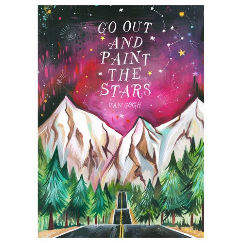 Mountain Stars Canvas Art