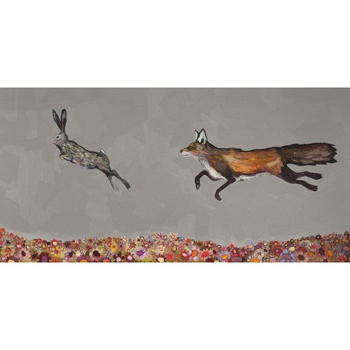 The Chase Graphite Canvas Wall Art