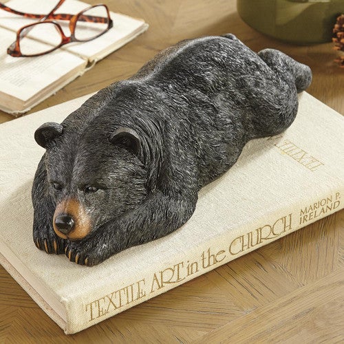 Lazy Black Bear Sculpture - Large