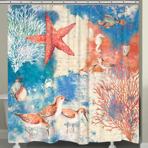 Reef Life Shower Curtain - OVERSTOCK