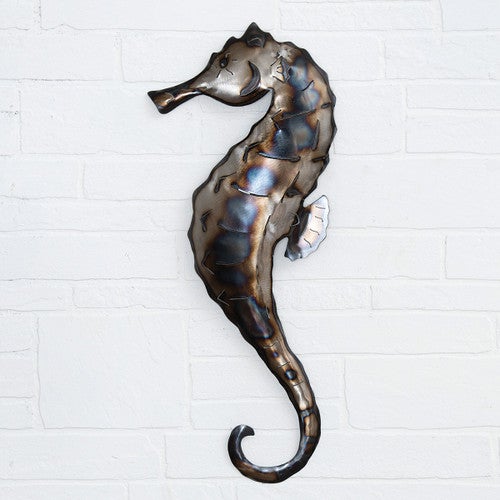 Polished Metal Seahorse - Medium - OVERSTOCK