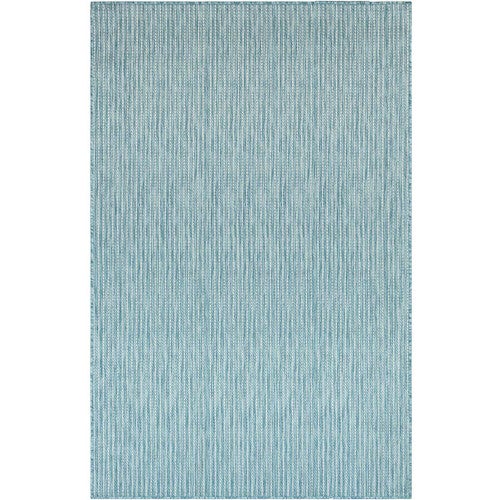 Ocean Surf Aqua Indoor/Outdoor Rug - 3 x 5 - OVERSTOCK