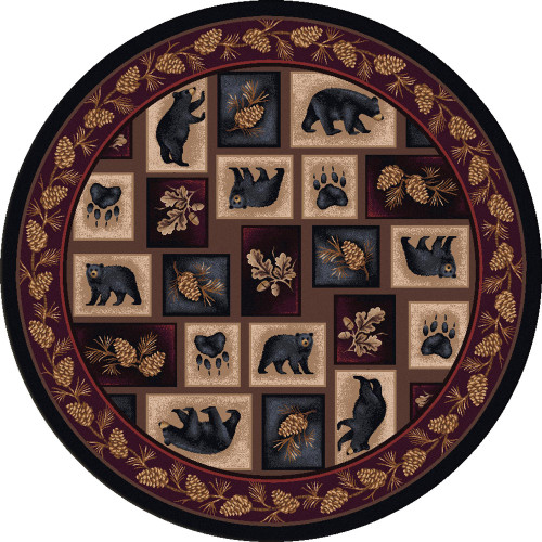 Bear Patch Rug - 8 Ft. Round